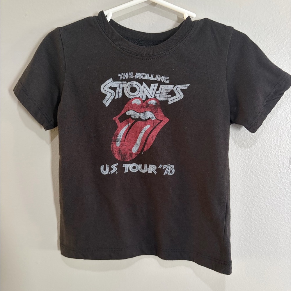 Rolling Stones Kids Black T-Shirt Size 2T